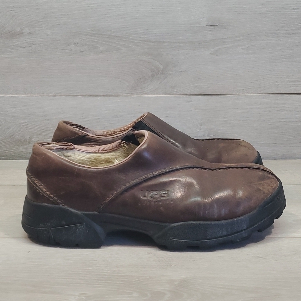 Ugg Australia Mens Loafer Insulated Lines boots shoes sz 8